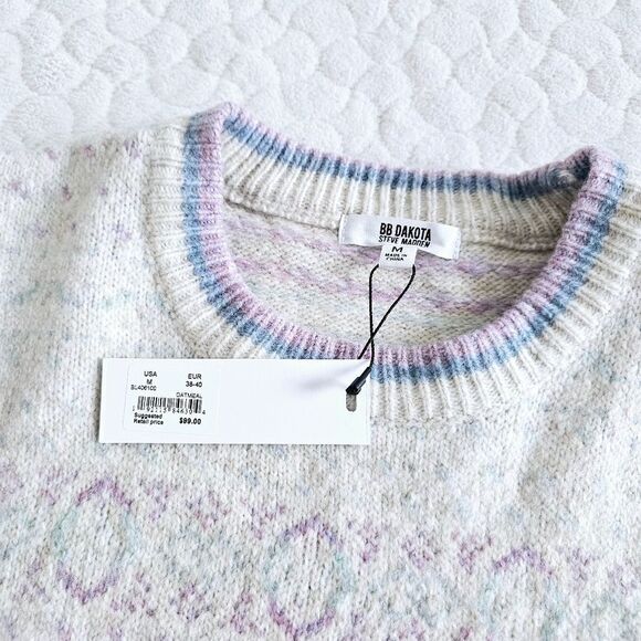 NEW BB Dakota Steve Madden grandma sweater medium I'm Baby - Picture 5 of 5